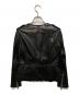 3.1 phillip lim (スリーワンフィリップリム) レザーライダースジャケット ブラック：6000円