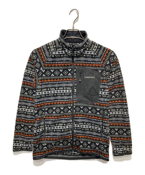 mont-bell（モンベル）mont-bell (モンベル) クリマプラス 100 プリントジャケット/フリースジャケット ブラック サイズ:Ｍの古着・服飾アイテム