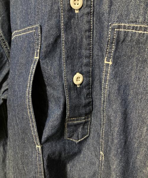 KAGURE（カグレ）kagure (カグレ) デニムプルオーバーシャツ インディゴ サイズ:FREEの古着・服飾アイテム