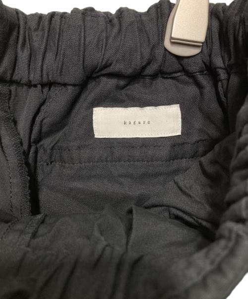 KAGURE（カグレ）KAGURE (カグレ) コットンクロップドパンツ ブラック サイズ:FREE 未使用品の古着・服飾アイテム