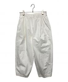 KAGURE（カグレ）の古着「コットンクロップドパンツ」｜ホワイト