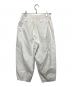 kagure (カグレ) コットンクロップドパンツ ホワイト サイズ:FREE：10000円