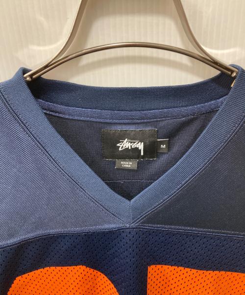 stussy（ステューシー）stussy (ステューシー) ゲームシャツ ネイビー サイズ:Mの古着・服飾アイテム
