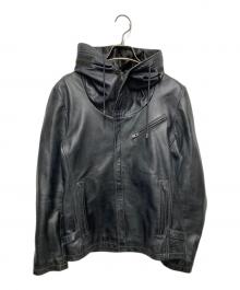 Haruf（ハルフ）の古着「レザージャケット」｜ネイビー