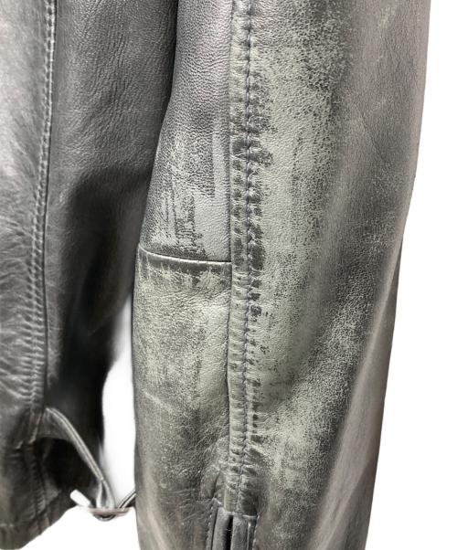 Haruf（ハルフ）Haruf (ハルフ) レザージャケット ネイビー サイズ:Lの古着・服飾アイテム