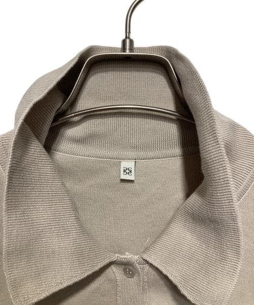 SALON adam et rope'（サロンアダムエロペ）SALON adam et rope' (サロンアダムエロペ) オーガニックコットンスムースポロカーディガン ベージュ サイズ:freeの古着・服飾アイテム