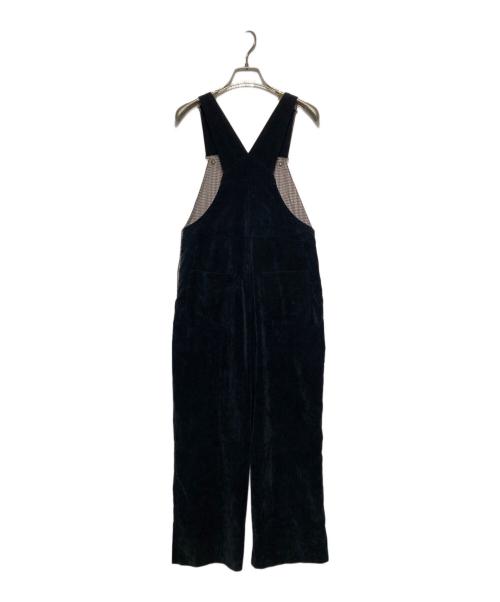 YORI（ヨリ）yori (ヨリ) ベルベットサロペット ブラック サイズ:34の古着・服飾アイテム