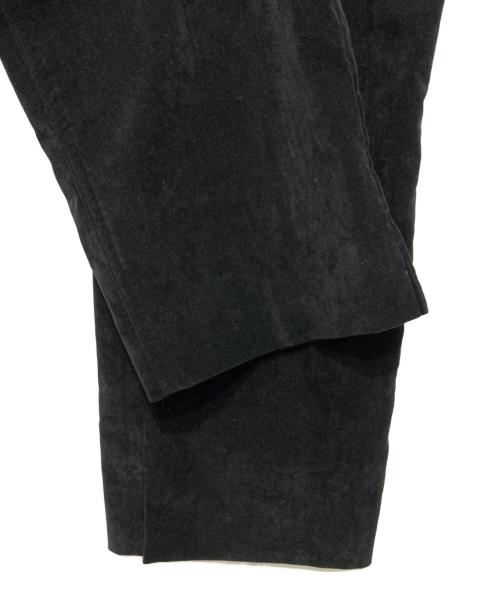 YORI（ヨリ）yori (ヨリ) ベルベットサロペット ブラック サイズ:34の古着・服飾アイテム