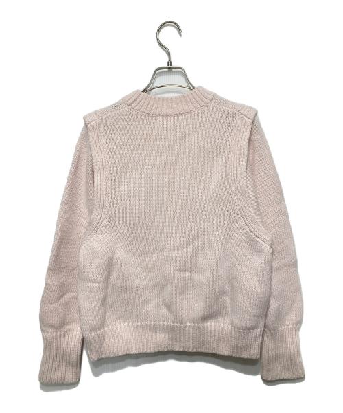 GALERIE VIE（ギャルリーヴィー）GALERIE VIE (ギャルリーヴィー) ファインウール レイヤードプルオーバー ライトピンク サイズ:Fの古着・服飾アイテム