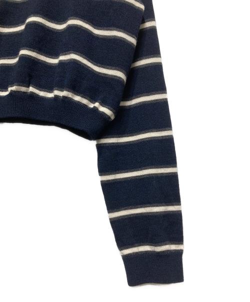 Gypsohila（ジプソフィア）Gypsohila (ジプソフィア) Knit Polo/ニットポロ/ポロシャツ ネイビー サイズ:Fの古着・服飾アイテム