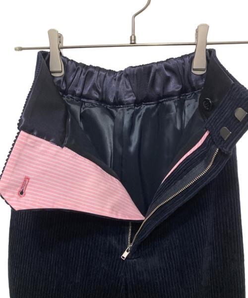 YORI（ヨリ）yori (ヨリ) shirocon チャンキーコーデュロイパンツ ネイビー サイズ:34の古着・服飾アイテム