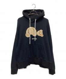 Palm Angels（パーム エンジェルス）の古着「BEAR Hoodie/ベアフーディ/パーカー」｜ブラック
