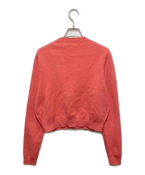 CABAN（キャバン）CABaN (キャバン) コットンカシミヤ クルーネックカーディガン ピンク サイズ:XSの古着・服飾アイテム