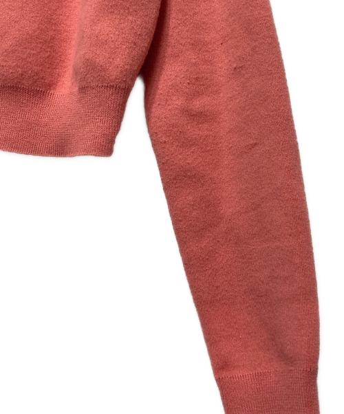 CABAN（キャバン）CABaN (キャバン) コットンカシミヤ クルーネックカーディガン ピンク サイズ:XSの古着・服飾アイテム