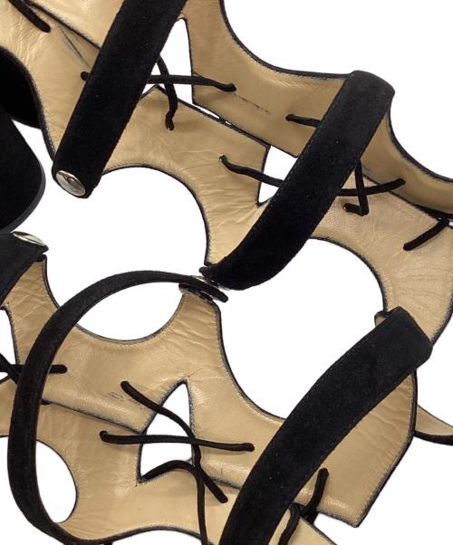merlyn shoes（マーリンシューズ）merlyn shoes (マーリンシューズ) グラディエーターサンダル ブラック サイズ:36の古着・服飾アイテム