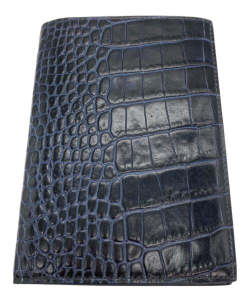 SMYTHSON（スマイソン）SMYTHSON (スマイソン) パスポートケース ネイビーの古着・服飾アイテム