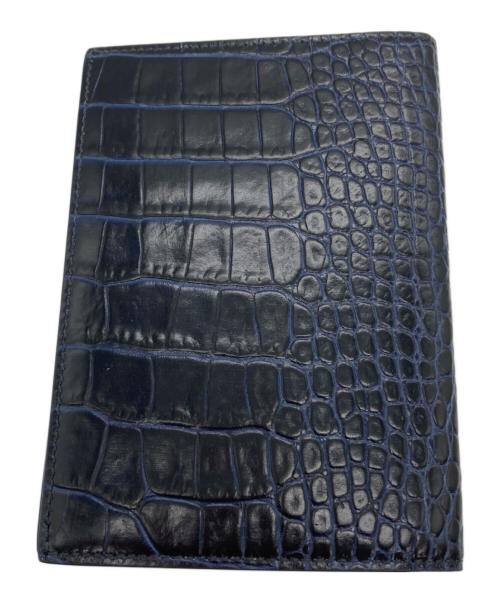 SMYTHSON（スマイソン）SMYTHSON (スマイソン) パスポートケース ネイビーの古着・服飾アイテム