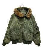 ALPHAアルファ）の古着「N-2Bフライトジャケット」｜カーキ