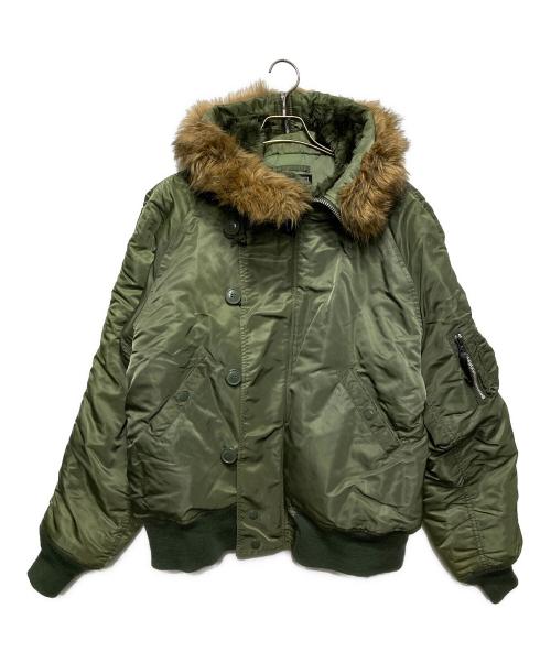 ALPHA（アルファ）ALPHA (アルファ) N-2Bフライトジャケット カーキ サイズ:XLの古着・服飾アイテム
