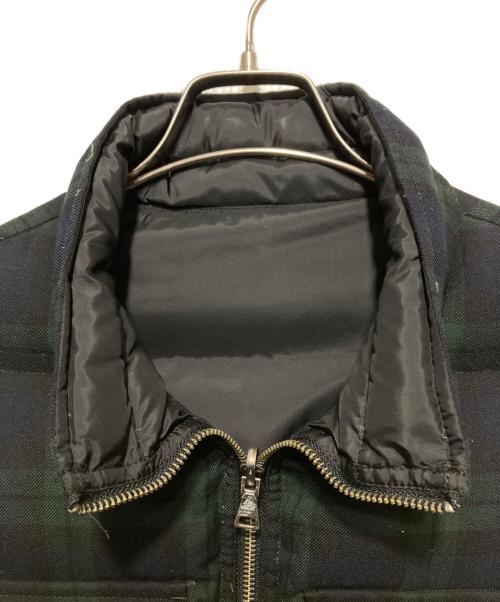 BURBERRY BLACK LABEL（バーバリーブラックレーベル）BURBERRY BLACK LABEL (バーバリーブラックレーベル) リバーシブルダウンベスト ネイビー×カーキ サイズ:Lの古着・服飾アイテム