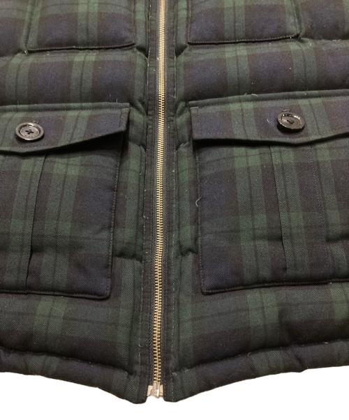 BURBERRY BLACK LABEL（バーバリーブラックレーベル）BURBERRY BLACK LABEL (バーバリーブラックレーベル) リバーシブルダウンベスト ネイビー×カーキ サイズ:Lの古着・服飾アイテム