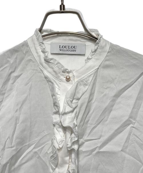 Loulou Willoughby（ルルウィルビー）Loulou Willoughby (ルルウィルビー) フリルブラウス ホワイト サイズ:2の古着・服飾アイテム