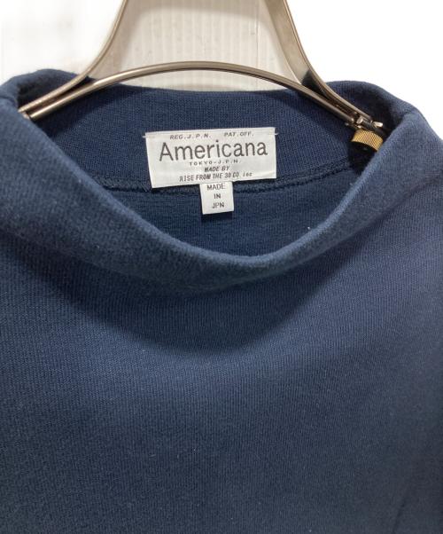 Americana（アメリカーナ）Americana (アメリカーナ) スウェットワンピース ネイビー サイズ:表記なしの古着・服飾アイテム