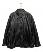 Liugoo Leathersリューグーレザーズ）の古着「ラムレザージャケット」｜ブラック