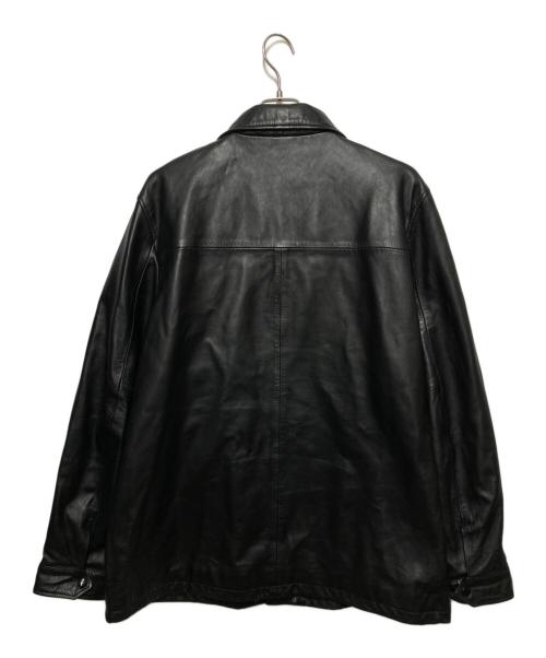 Liugoo Leathers（リューグーレザーズ）LIUGOO LEATHERS (リューグーレザーズ) ラムレザージャケット ブラック サイズ:3Lの古着・服飾アイテム