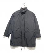 LACOSTEラコステ）の古着「オーバーサイズミリタリーコート」｜ブラック