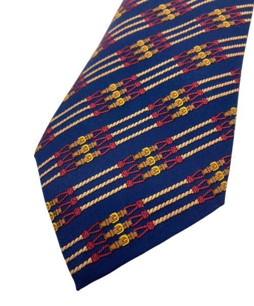 HERMES（エルメス）HERMES (エルメス) シルクネクタイ ネイビー サイズ:なしの古着・服飾アイテム