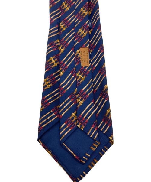 HERMES（エルメス）HERMES (エルメス) シルクネクタイ ネイビー サイズ:なしの古着・服飾アイテム