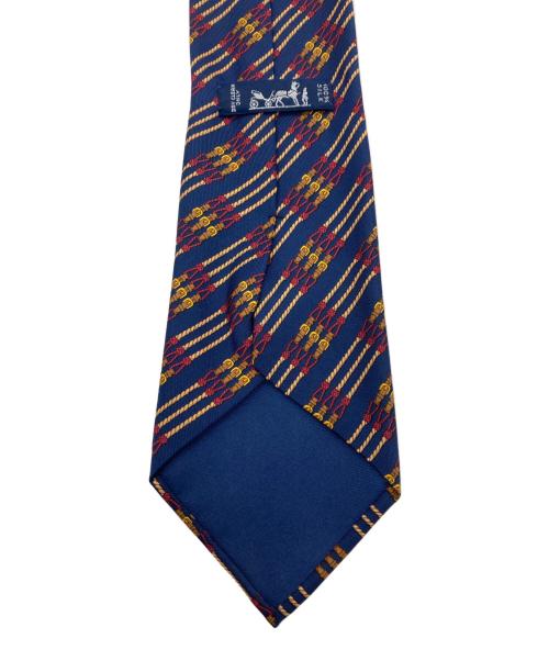 HERMES（エルメス）HERMES (エルメス) シルクネクタイ ネイビー サイズ:なしの古着・服飾アイテム