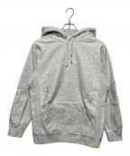 SUPREMEシュプリーム）の古着「Tonal Embroidered Hooded Sweatshirt」｜ライトグレー