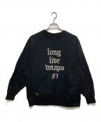 WTAPSダブルタップス）の古着「クルーネックスウェット」｜ブラック