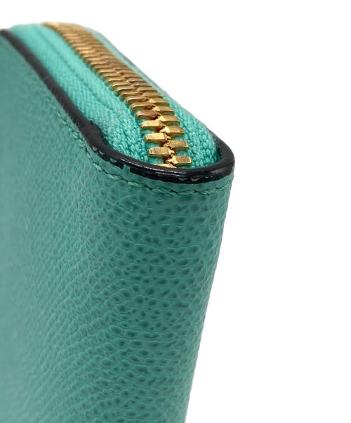 Valextra（ヴァレクストラ）Valextra (ヴァレクストラ) ジップキーホルダー ターコイズの古着・服飾アイテム