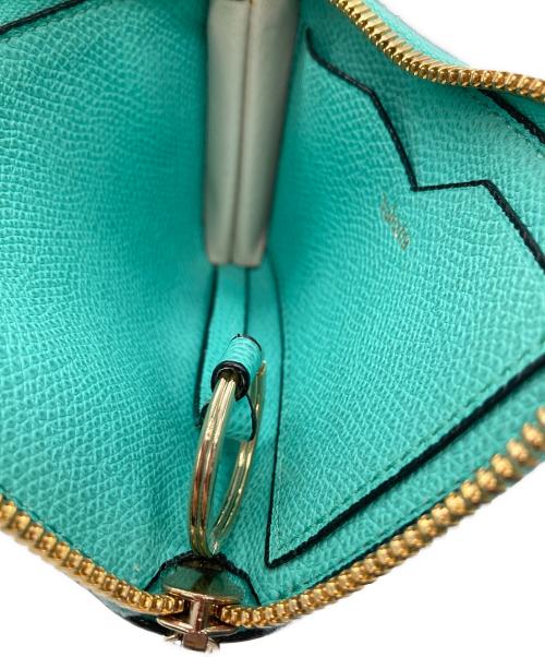 Valextra（ヴァレクストラ）Valextra (ヴァレクストラ) ジップキーホルダー ターコイズの古着・服飾アイテム