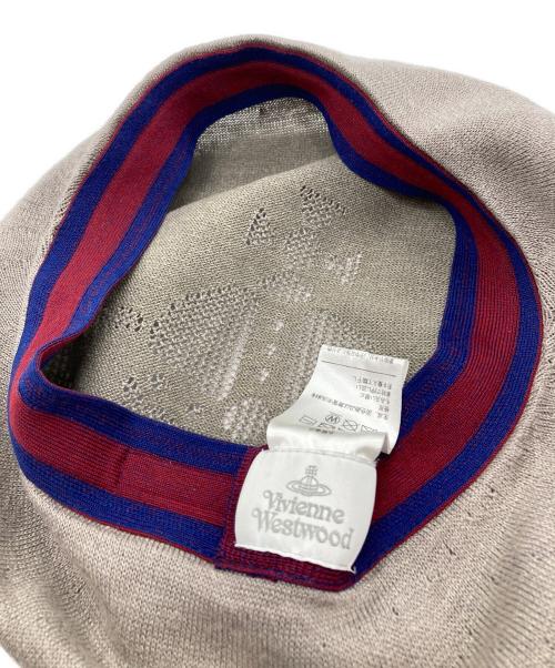 Vivienne Westwood（ヴィヴィアンウエストウッド）Vivienne Westwood (ヴィヴィアンウエストウッド) サマーベレー帽 ベージュの古着・服飾アイテム
