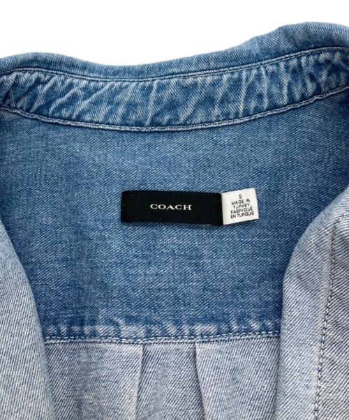 COACH（コーチ）COACH (コーチ) ショート スリーブ デニム シャツ インディゴ サイズ:Sの古着・服飾アイテム