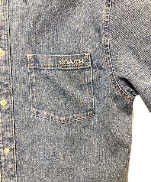 COACH（コーチ）COACH (コーチ) ショート スリーブ デニム シャツ インディゴ サイズ:Sの古着・服飾アイテム