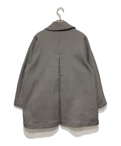 LA MARINE FRANCAISE（マリンフランセーズ）LA MARINE FRANCAISE (マリンフランセーズ) リバーチェックステンカラーコート グレー サイズ:Fの古着・服飾アイテム