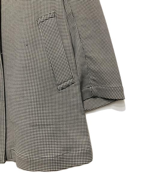 LA MARINE FRANCAISE（マリンフランセーズ）LA MARINE FRANCAISE (マリンフランセーズ) リバーチェックステンカラーコート グレー サイズ:Fの古着・服飾アイテム