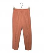 BALLSEYボールジィ）の古着「ライトダブルクロス テーパードパンツ」｜ピンク