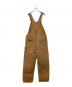 CarHartt (カーハート) ダブルニー ダックオーバーオール ブラウン サイズ:38：8000円
