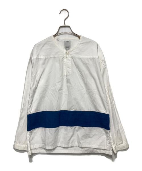 VISVIM（ビズビム）VISVIM (ビズビム) KERCHIEF TUNIC KOFU BORDER/プルオーバーシャツ ホワイト サイズ:2の古着・服飾アイテム