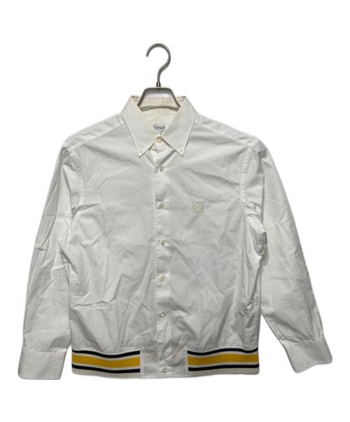 LOEWE（ロエベ）LOEWE (ロエベ) アナグラム コットン シャツ ホワイト サイズ:39の古着・服飾アイテム
