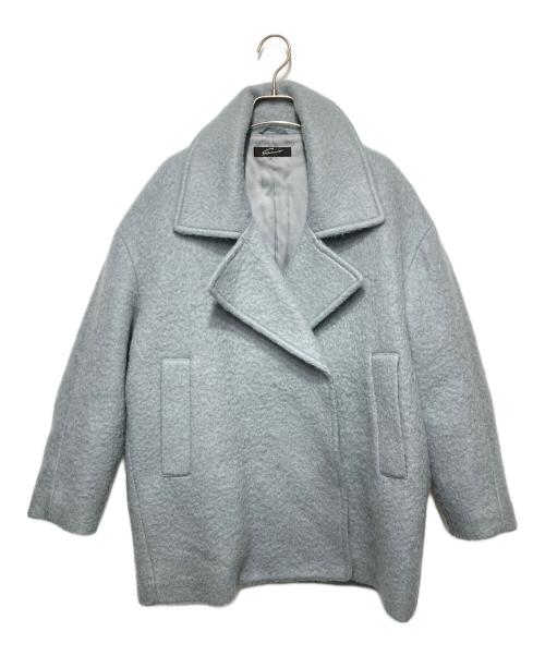 STUNNING LURE（スタニングルアー）STUNNING LURE (スタニングルアー) モヘアミドルコート ブルー サイズ:1の古着・服飾アイテム