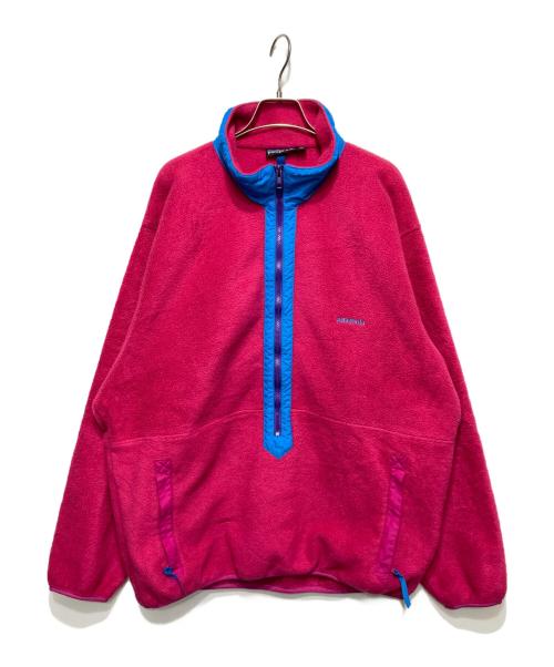 Patagonia（パタゴニア）Patagonia (パタゴニア) ハーフジッププルオーバーフリース ピンク サイズ:XLの古着・服飾アイテム
