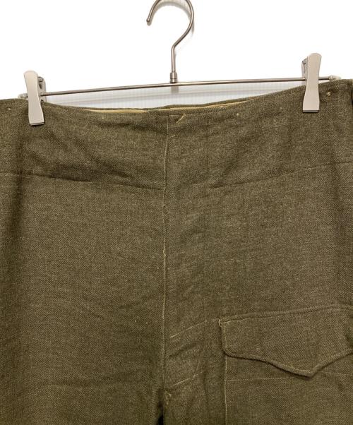 CANADIAN ARMY/カナダ軍（カナディアンアーミー）CANADIAN ARMY/カナダ軍 (カナディアンアーミー) /Battle Dress Wool Trousers/ウールパンツ カーキ サイズ:印字消えの古着・服飾アイテム
