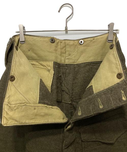 CANADIAN ARMY/カナダ軍（カナディアンアーミー）CANADIAN ARMY/カナダ軍 (カナディアンアーミー) /Battle Dress Wool Trousers/ウールパンツ カーキ サイズ:印字消えの古着・服飾アイテム